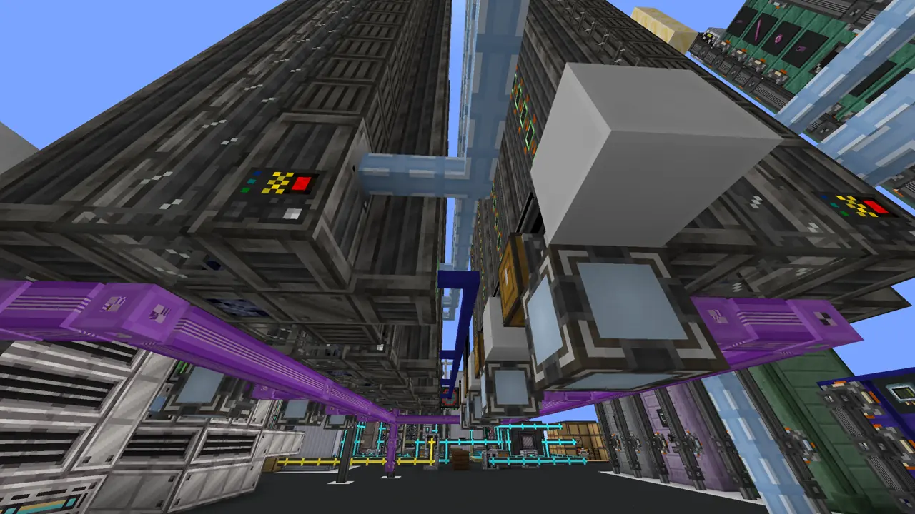 Eight parallel assembly lines