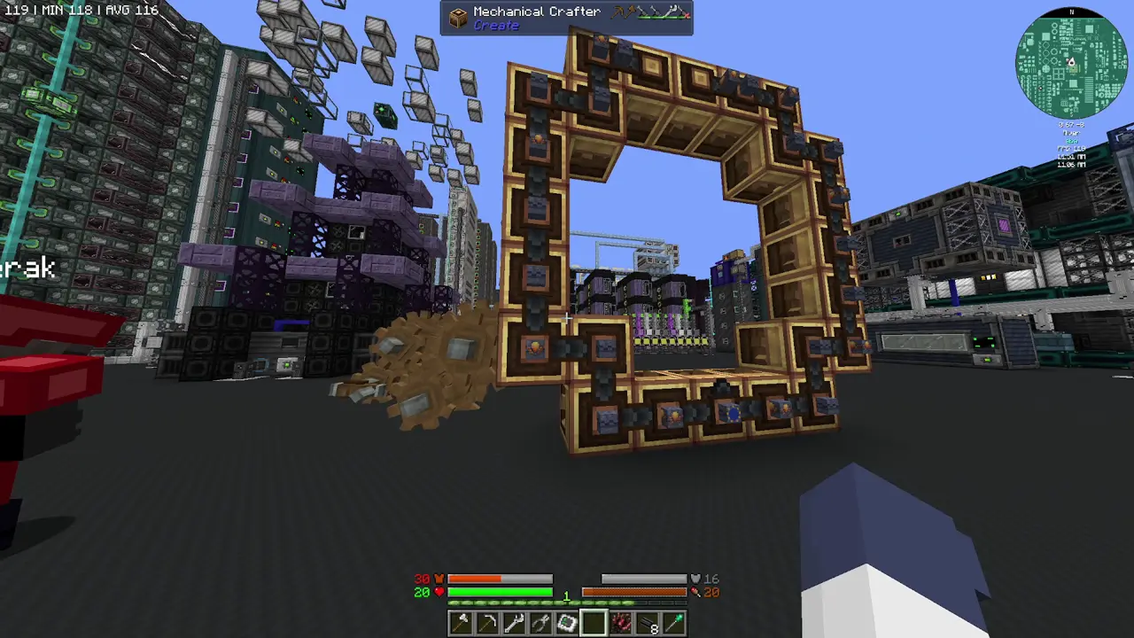 Using the Create Mechanical Crafter to craft the stargate?