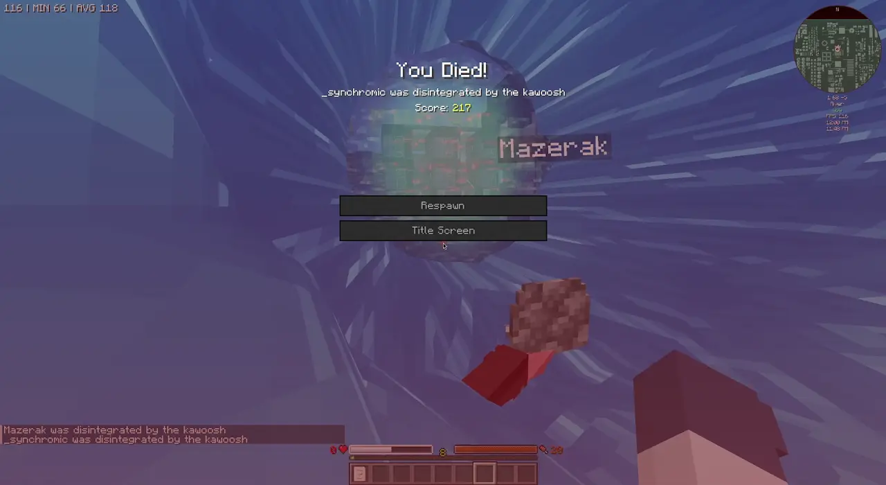 We got killed by the stargate opening animation