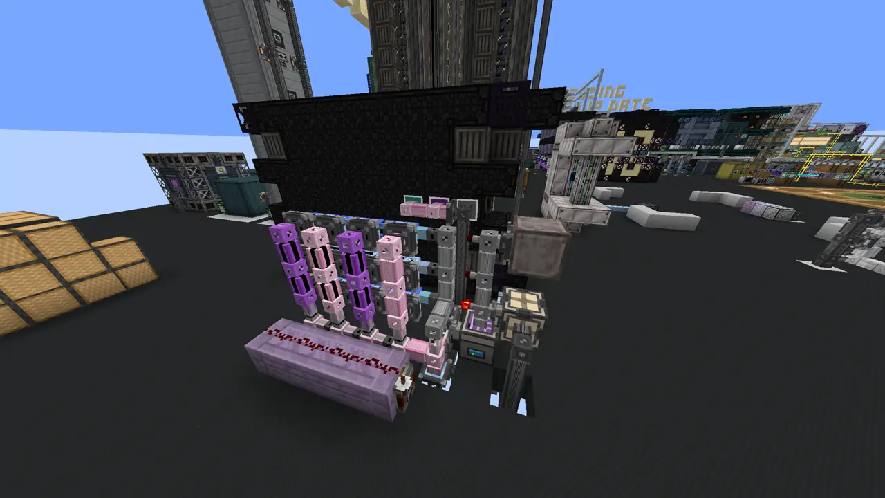 Large Rotor Machine with an autocrafting setup attached