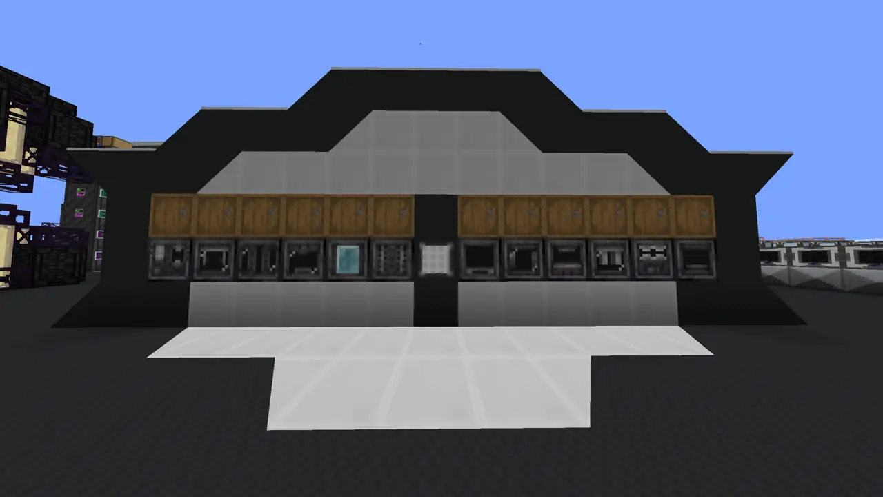 A row of ZPM single block machines, with some decoration