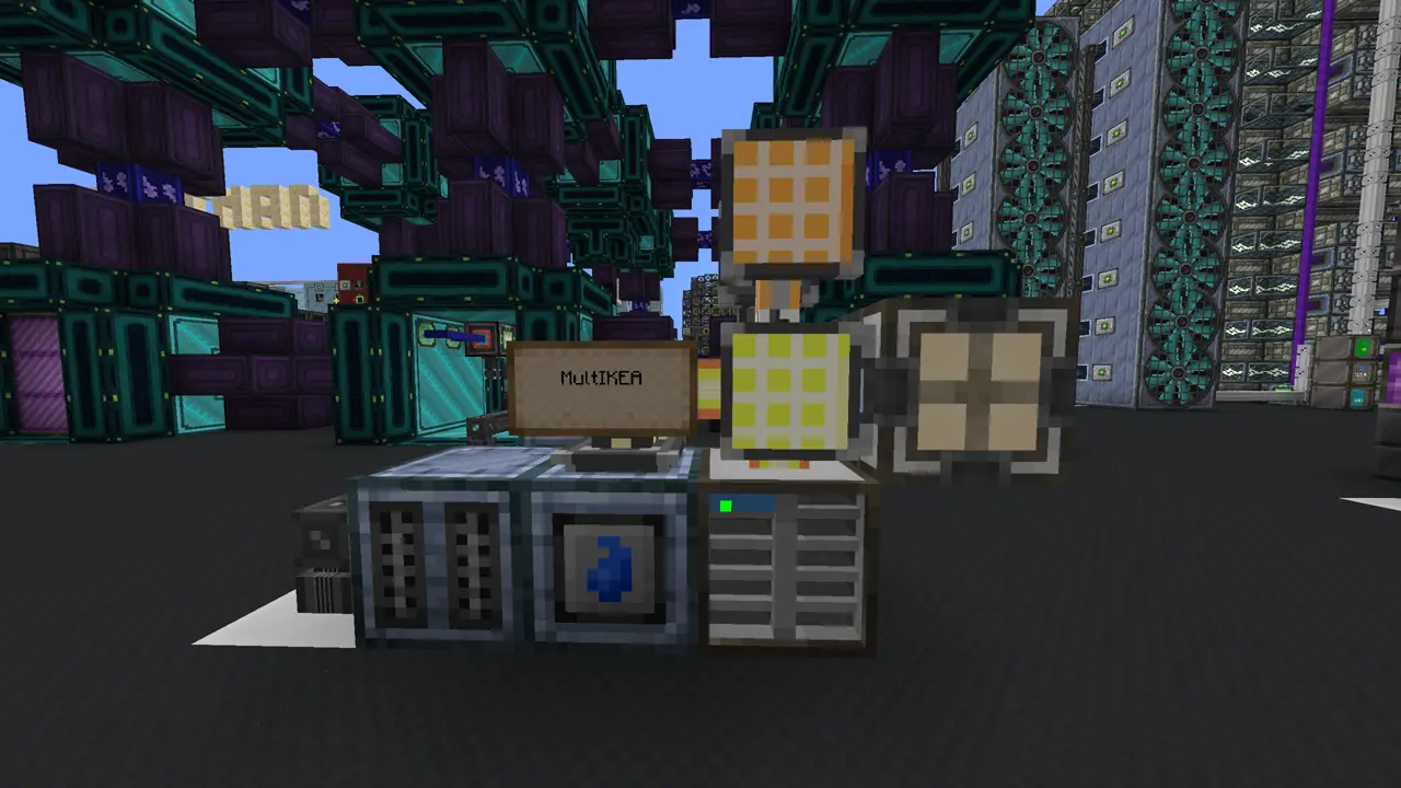 A small station for collecting multiblocks