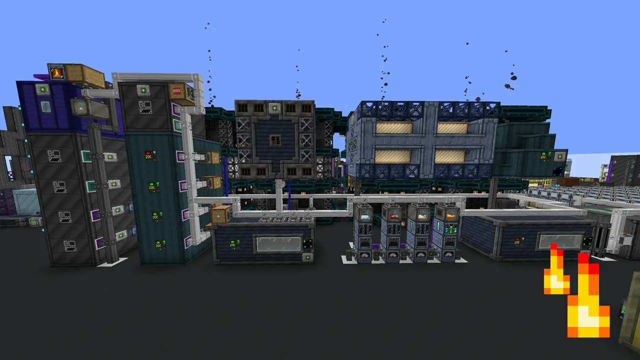 Nether star looping setup with parallel multiblocks