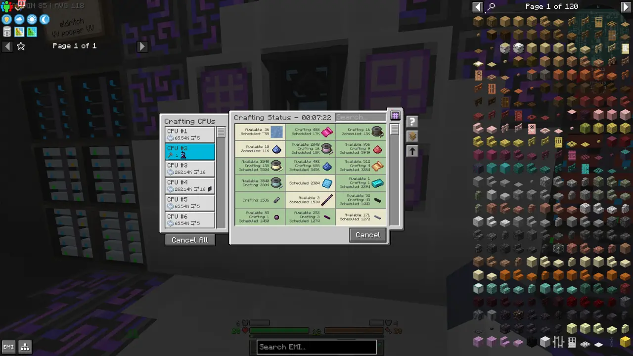 Autocrafting screen for runic wave generator
