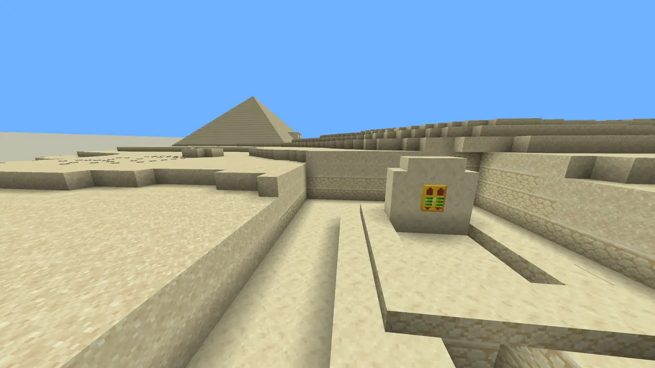 A tomb and a pyramid in Abydos